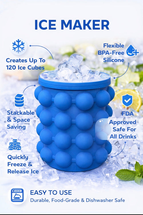 1pc silicone ice cube maker